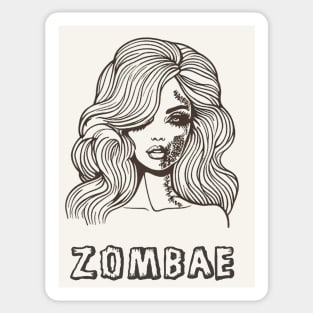 Zombae Halloween Sticker